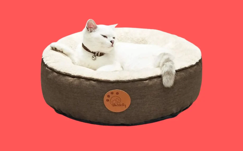 HACHIKITTY Washable Donut Round Cute Cat Beds